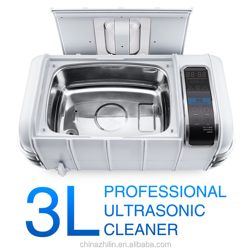 Ultrasonic Cleaner With Drain Valve Valve - Limpiador Ultrasónico Profesional de 3L, 35kHz,
