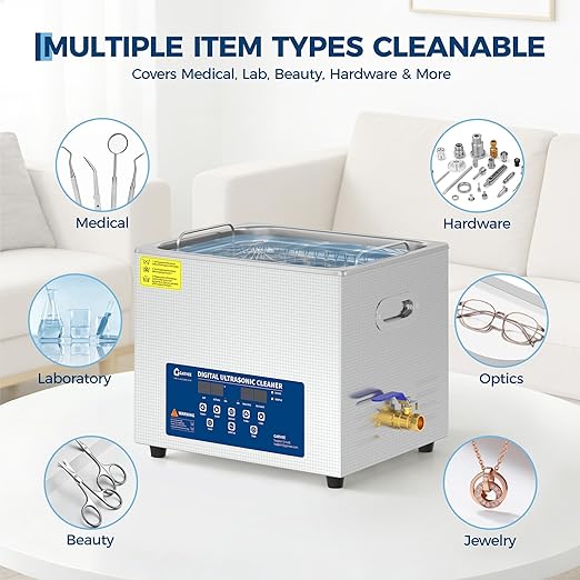 Limpiador Ultrasónico Comercia - Industrial Ultrasonic Cleaner 30L Heater reseña y precio