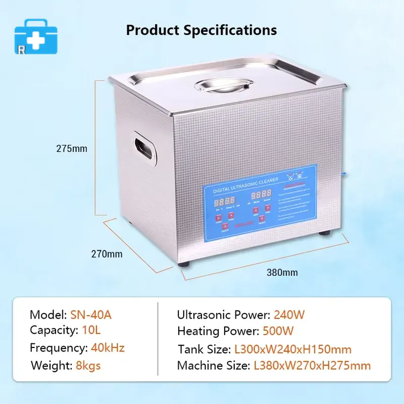 Limpiador Ultrasónico Digital  - Ultrasonic Cleaning Machine 10L Digital reseña y precio