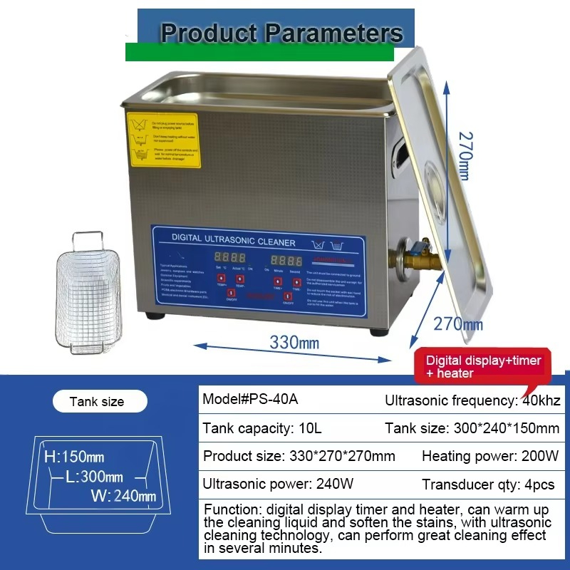 Limpiador Ultrasónico Digital  - Ultrasonic Cleaning Machine 10L Digital reseña y precio