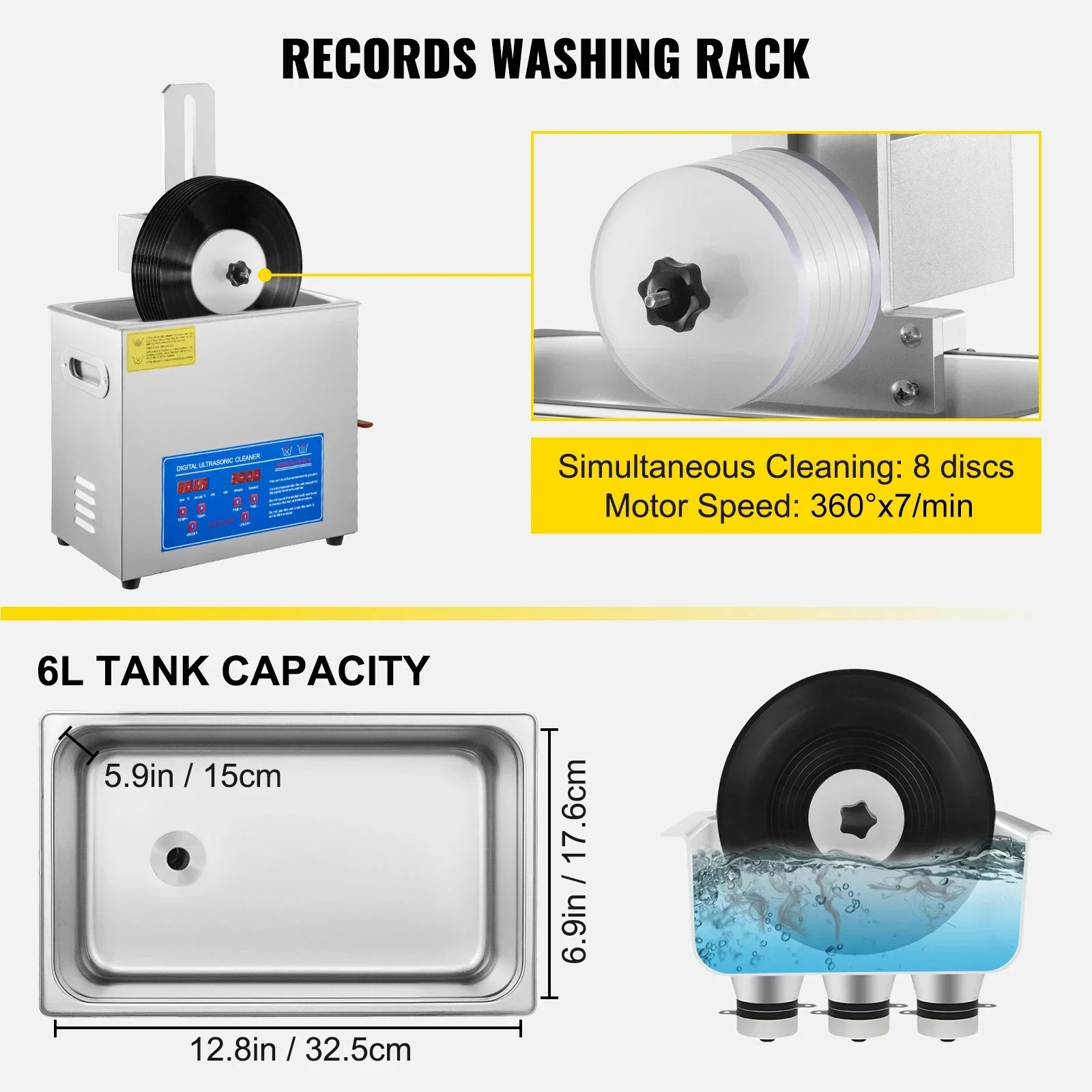 Limpiador ultrasónico industri - Industrial Ultrasonic Cleaner 30L Heater reseña y precio